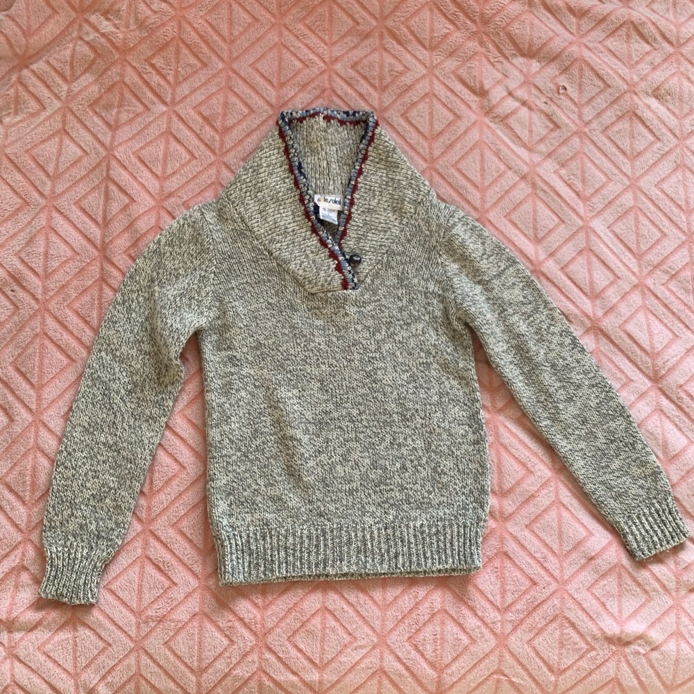 Le Soleil Vintage Cable Knit Sweater small